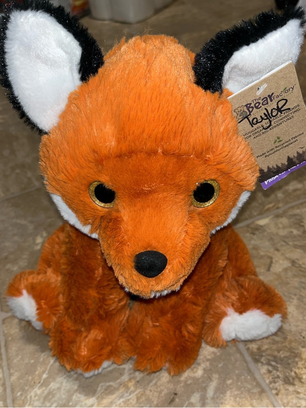 NWT The Bear Factory Orange Plush Fox
